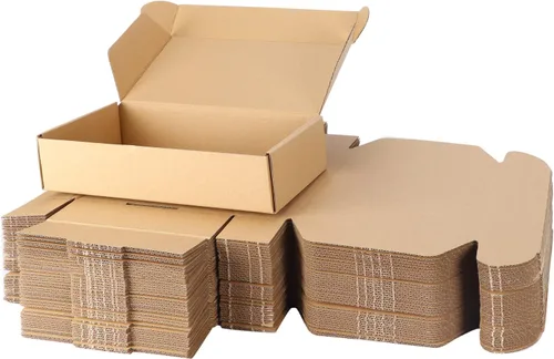 Miniatura 11 de PHAREGE - Paquete de 25 cajas de envío de 6 x 6 x 2 pulgadas, cajas de cartón corrugado marrón, cajas de correo pequeñas para embalaje de pequeñas