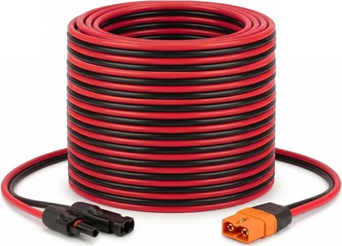 Miniatura 14 de MOOKEERF Cable solar a XT60i – 2 piezas de panel solar de 2 pies a XT60i adaptador adaptador cable de extensión para estación de energía portátil