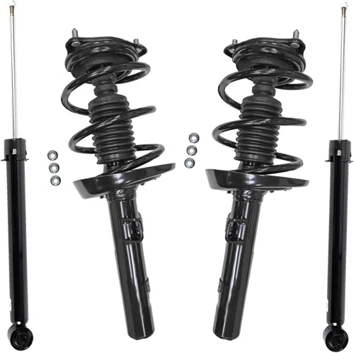 Miniatura 142 de Detroit Axle - Puntales y Amortiguadores para Chevy Traverse Buick Enclave GMC Acadia Saturn Outlook 2007-2012, 2 puntales delanteros con resorte