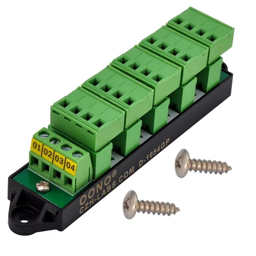 Miniatura 9 de OONO Módulo de distribución de bloque de terminales de posición 2x12 de 16 amperios para CA DC