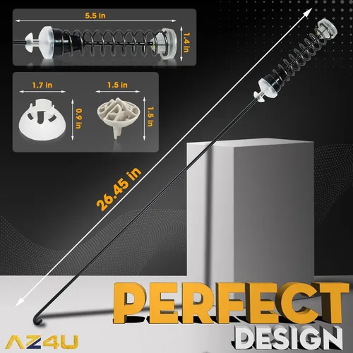 Miniatura 6 de W11217817 Kit de varilla de suspensión de arandela reemplaza W11159470 W11226768 para Whirlpool, Maytag, Amana, Kenmore Washer WTW4855HW1 MVWC465HW2