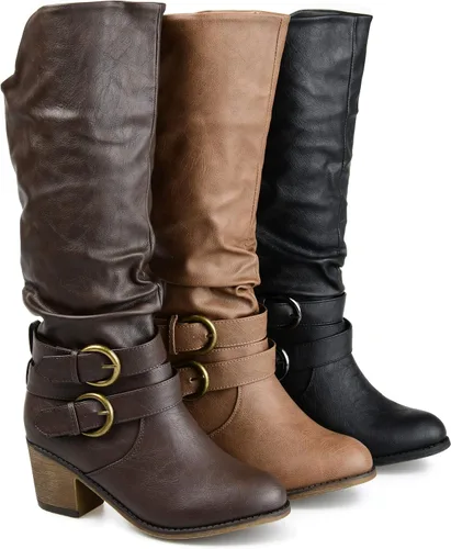 Miniatura 6 de Journee Collection botas con tacón alto y hebillas para mujer