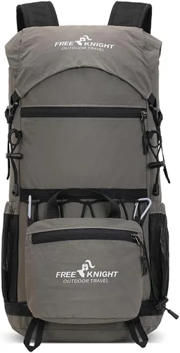 Miniatura 10 de Bseash Mochila de senderismo ligera de 30 L, bolsa de viaje impermeable para deportes al aire libre, mochila para ciclismo, escalada, esquí (caqui)