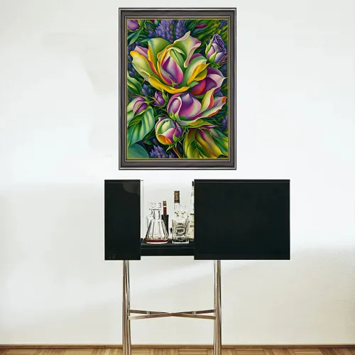 Miniatura 3 de Ingooood Rompecabezas de 1000 piezas – Serie Fantasía – Juguetes de entretenimiento de rosas para adultos rompecabezas para decoración del hogar