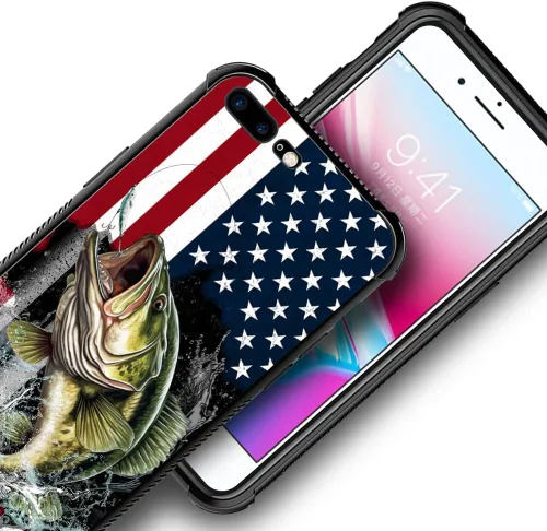 Miniatura 107 de DAIZAG Compatible con iPhone 13 Pro Max, Funda de TPU Protectora Anti-Arañazos Todo En Uno, Fundas para Hombre Mujer - Motivo de Madera Americana
