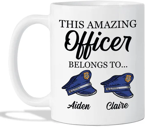 Miniatura 10 de Novedosa taza de policía, taza de café personalizada de policía, taza de oficial de policía, taza de policía, regalos para policía, regalos