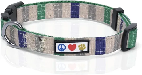 Miniatura 11 de Collar para mascotas Pawtitas, de 6 pies, suave, ajustable, color sólido, de nailon. El collar y arnés a juego para perros y cachorros, se venden