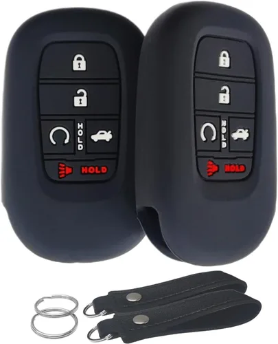 Miniatura 9 de Funda de silicona para llavero sin llave, compatible con Honda Accord Civic HR-V CR-V Pilot Sport SI EX EX-L Touring 2022 2023 2024