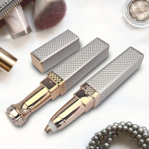 Miniatura 2 de Recortadora de cejas y vello facial 2 en 1, depiladora recargable sin dolor, fácil de usar, afeitadora perfecta para cejas, cara, labios superiores