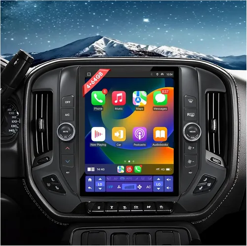 Miniatura 13 de Actualización estéreo de radio QLED de 13.1 pulgadas para Chevy Silverado y GMC Sierra 2014-2018, unidad principal de 8 núcleos con CarPlay/Android