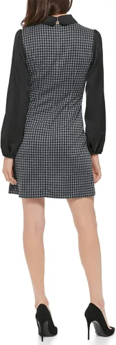 Miniatura 3 de Tommy Hilfiger Vestido acampanado con cuello Peter Pan para mujer