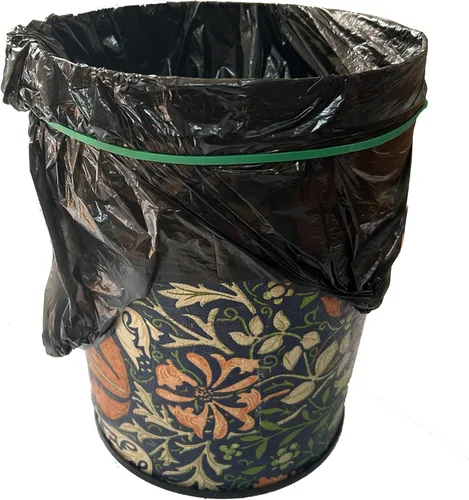 Miniatura 6 de AMUU Bandas de goma grandes planas de longitud 12 pulgadas, 40 piezas, para papeleras de 8-33 galones, bandas elásticas de goma verdes resistentes