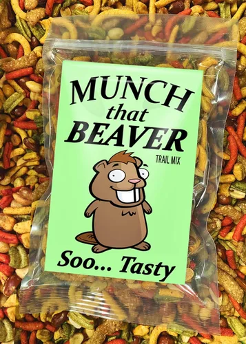 Miniatura 3 de Munch That Beaver Trail Mix - Ideas de regalo únicas para amigos, divertidos regalos de broma de castor para hombres y mujeres, rellenos