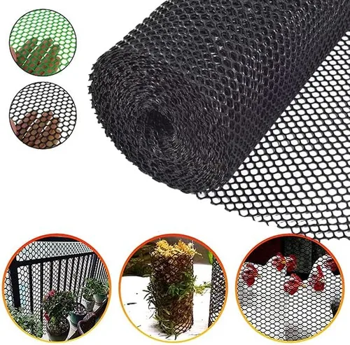 Miniatura 3 de TORIS Malla de alambre de pollo de plástico Malla hexagonal de plástico para aves de corral Valla de alambre de pollo de plástico extruido Red