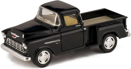 Miniatura 7 de Juego de 4 modelos escala de camioneta Chevy Stepside, escala 1/32, autos de acción de retroceso 4set
