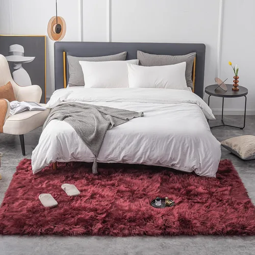 Miniatura 53 de Carvapet - Tapete suave de cuero sintético de oveja, lanudo y lujoso, grande (para decorar habitación), lado de la cama, dormitorio, sala de estar