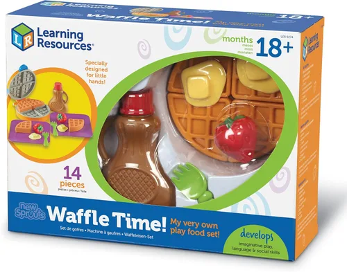 Miniatura 9 de Learning Resources New Sprouts Waffle Time - Juguetes de Cocina de Comida de Juego de Simulación para el Desayuno, Juego Educativo Montessori