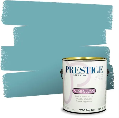 Miniatura 62 de PRESTIGE Pintura interior e imprimación en uno, salpicaduras acuosas, cáscara de huevo, 1 galón