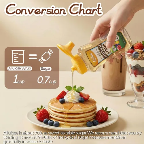 Miniatura 6 de Your Kitchen Jarabe de alulosa de 9.5 onzas líquidas – Alulosa 99.5%, edulcorante cero calorías, dieta cetogénica, edulcorante de alulosa apto