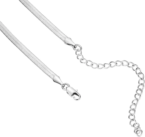 Miniatura 3 de PAVOI - Collar ajustable chapado en oro de 14 quilates, con eslabones de clip, con cuentas, espiga de serpiente y cadena Figaro