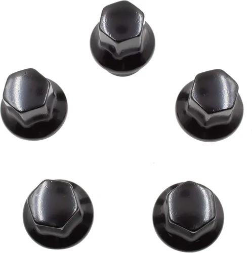 Miniatura 7 de Wheel Accessories Parts 20 tuercas hexagonales de rosca M12x1.5 de 12 x 1.5 pulgadas, estilo OEM, 1.66 pulgadas de largo, color negro, 3/4