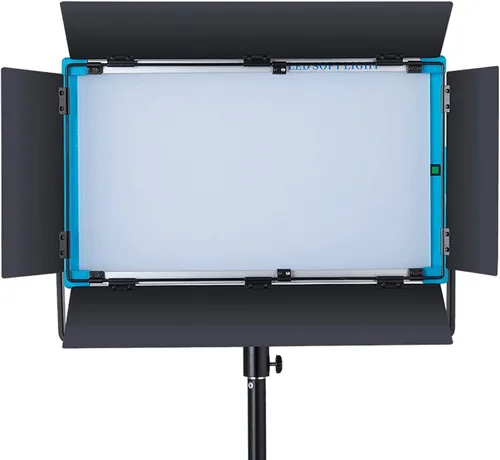 Miniatura 6 de RGBW - Panel de luz de video suave LED 2800K-10000K ajustable por DMX/aplicación de teléfono/control remoto con puertas de granero, iluminación