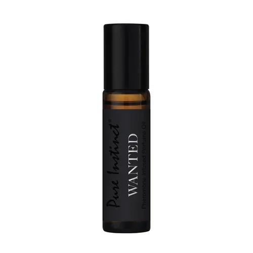 Pure Instinct WANTED The Original - Perfume de aceite esencial con infusión de feromonas, colección para hombre, listo para la TSA (botella