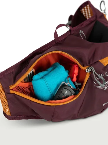 Miniatura 10 de Osprey Savu - Riñonera de ciclismo de 2 litros para hombre y mujer, color morado albaricoque Púrpura