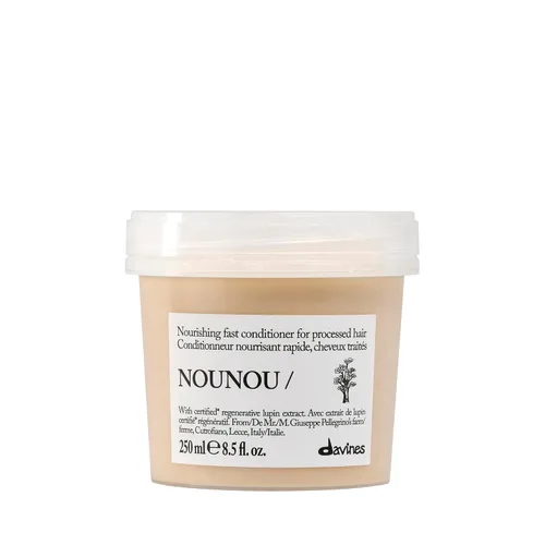 Davines NOUNOU/Conditioner, Nourishing & Repairing Formula for Damaged, Processed or Brittle Hair - Restores Body & Shine with Lupin - Untangles &