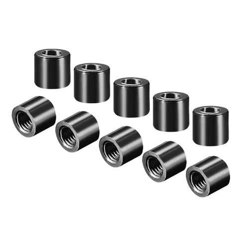 uxcell Espaciador de columna de separación de aluminio redondo M3x5mm, para avión RC, FPV Quadcopter, CNC, negro, 10pcs