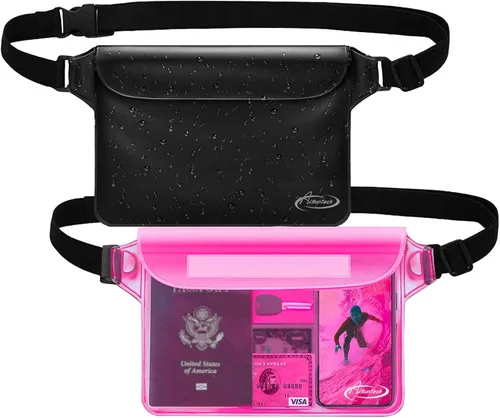 Miniatura 11 de AiRunTech Bolsa impermeable con correa para la cintura (paquete de 2) Accesorios de playa la mejor manera de mantener tu teléfono y objetos