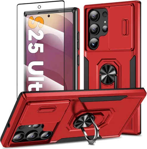 Miniatura 15 de Funda magnética para Samsung Galaxy Note 20 Ultra con soporte de anillo [con protector de pantalla] [Compatible con carga inalámbrica MagSafe] Funda