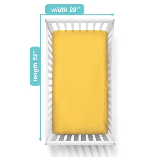 Miniatura 6 de American Baby Company Paquete de 3 sábanas bajeras para cuna 100% algodón natural de 52 x 28 pulgadas, suaves, transpirables, hipoalergénicas y Gris