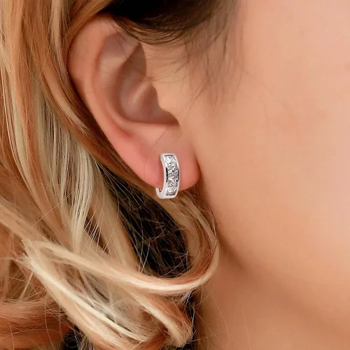 Miniatura 5 de JEROOT Aretes magnéticos de titanio para mujer, aretes de titanio puro para orejas sensibles, 1 par de aretes de oreja para mujer para regalo