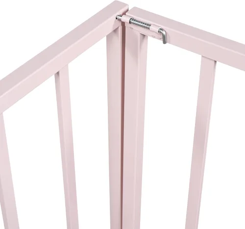 Miniatura 7 de Harper & Bright Designs Base de cama de metal Queen con rieles, cama Montessori Queen con valla y puerta, para niños y niñas (tamaño Queen, rosa)