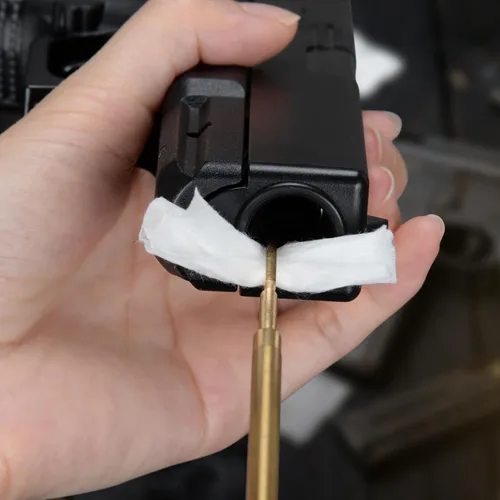 Miniatura 7 de BOOSTEADY Parches de limpieza de armas, parches de limpieza cuadrados en estuche de plástico, paños de limpieza altamente absorbentes sin pelusas