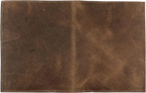 Miniatura 8 de Hide & Drink, Organizador de pasaporte doble de cuero hecho a mano de cuero de grano completo, Bourbon Marrón, Cartera de viaje