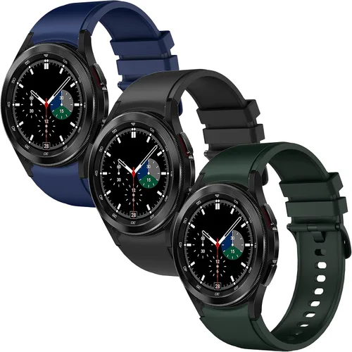 Miniatura 13 de Correas para Galaxy Watch 6 Classic de 1.850 in 1.693 in/Galaxy Watch 6 1.732 in 1.575 in, bandas de silicona de 0.787 pulgadas para Galaxy Watch 5