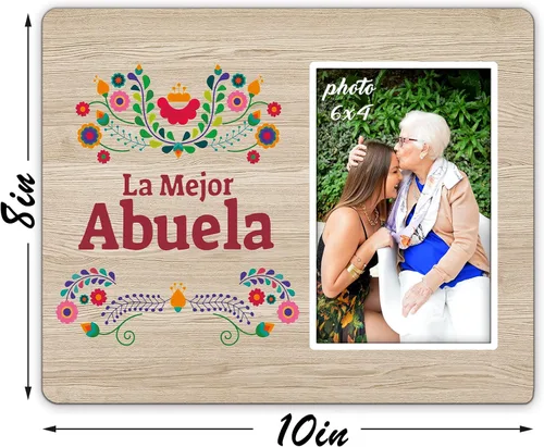 Miniatura 2 de KU-DaYi Marco de fotos de regalo para abuela, cumpleaños, Navidad, Día de la Madre, Acción de Gracias, de nieto, nieta, marco de fotos español