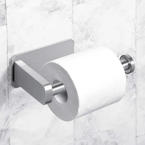 Miniatura 4 de VAEHOLD Portarrollos de papel higiénico autoadhesivo para cocina y baño, adhesivo para rollo de papel higiénico sin taladrar para baño, se pega