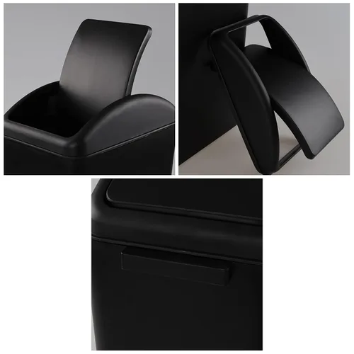 Miniatura 3 de Gloreen Cubo de basura delgado de la cocina de 16 L, cesta de basura rectangular de plástico, F