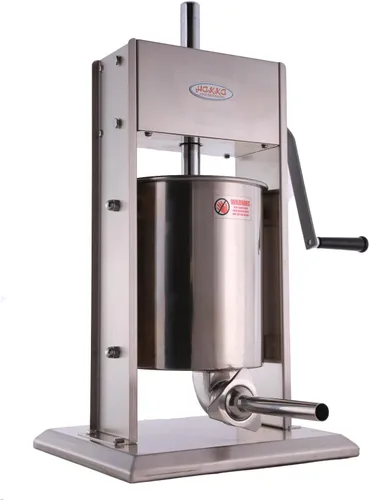 Hakka - Empaquetador de salchichas vertical de 15 litros/32 libras, con 4 tubos de relleno (15L)