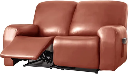 Miniatura 17 de Funda para sofá reclinable de 2/3 plazas, de piel sintética, impermeable, con bolsillo lateral, funda para sillón de masaje, protector de muebles