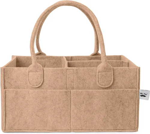 Miniatura 30 de Mr. Pen- Organizador de pañales para bebé, beige, mediano Contenedor de almacenamiento de guardería y organizador de coche para pañales