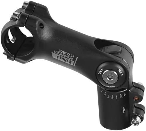Miniatura 6 de BESNIN Vástago de bicicleta ajustable de 0 a 120 grados para vástago de 1.252 in 3.543 in/4.331 in, vástago ajustable de MTB para bicicleta