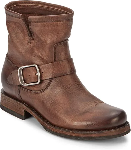 Miniatura 3 de Frye Veronica Botines para mujer hechos de cuero cepillado de grano completo con herrajes de metal antiguo e impermeables, construcción de ribete