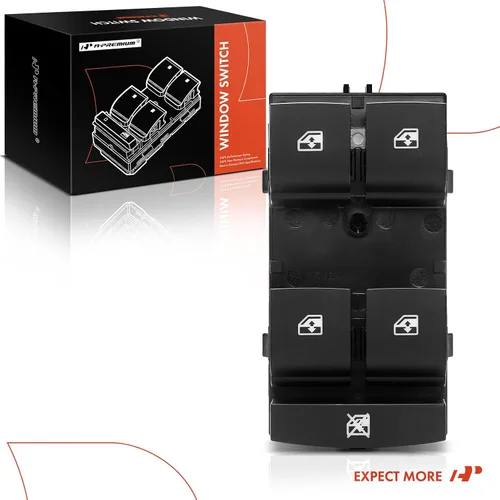 Miniatura 8 de A-Premium Interruptor de ventana eléctrica principal del lado del conductor compatible con Chevrolet Sonic 2012-2016, Trax 2013-2018, repuesto #