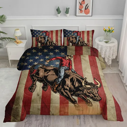 Miniatura 12 de Axolotl Juego de edredón de tigre individual para niños, juego de ropa de cama de animales salvajes para hombres, juego de edredón de mandala