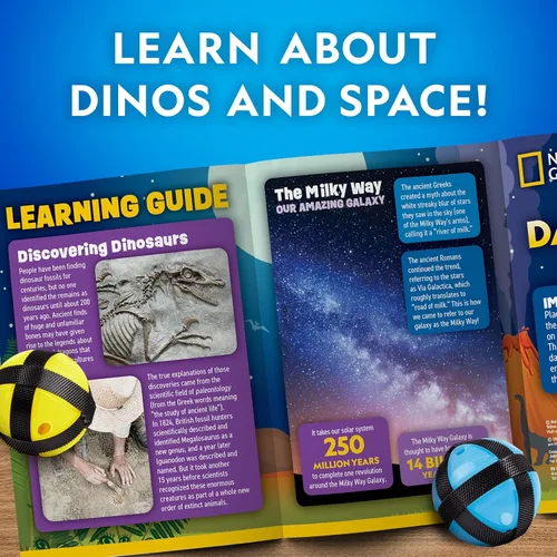 Miniatura 6 de National Geographic - Tabla de dardos para niños, juego de dardos con diana reversible ligera de 28 pulgadas y bolas adhesivas en 4