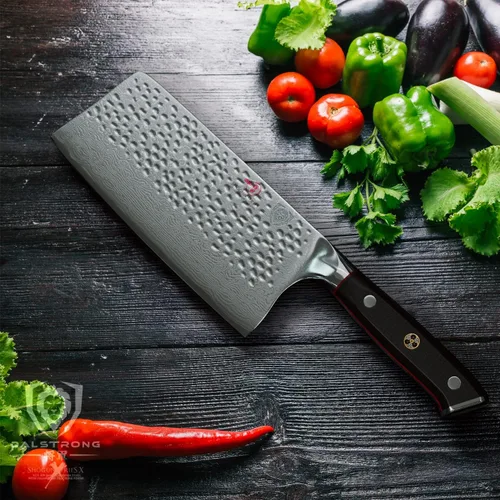 Miniatura 6 de Dalstrong Shogun Series ELITE - Cuchillo de carnicero para carne, 7 pulgadas, afilado para afeitar, acero japonés súper acero, cuchillo de damasco